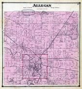 Allegan Township, Mill Grove, Miner Lake, Dumont Lake, Allegan County 1873